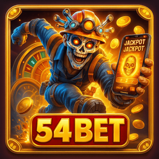 Imagem promocional da 54BET mostrando a plataforma e suas vantagens